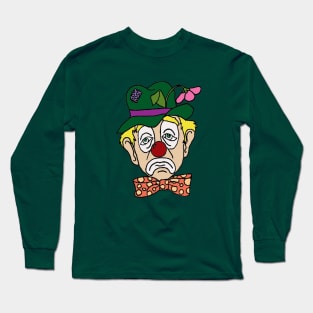 Sad Clown Face Long Sleeve T-Shirt